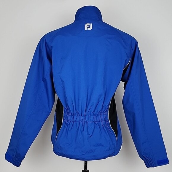 DryJoy's by FootJoy Womens Blue Wind Water Resistant Zip Up Jacket Lined Size XS - Picture 4 of 15